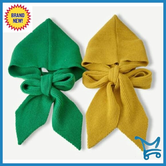 Winter Knitted Hooded Scarf Hat Shawl Wrap Warm Acrylic One Size - Picture 8 of 8